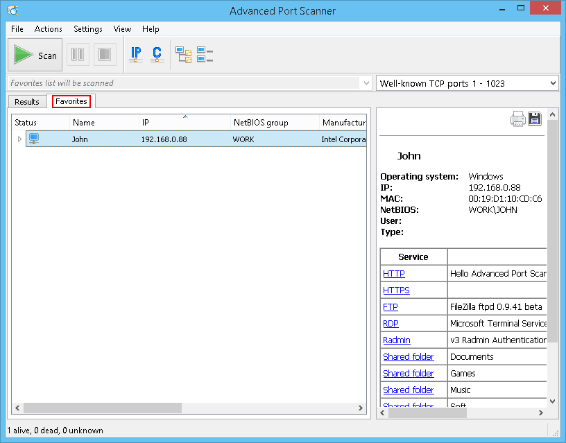 Advanced Port Scanner Nedir?